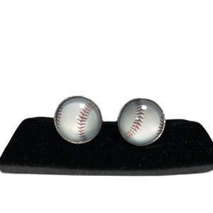 Baseball cufflinks